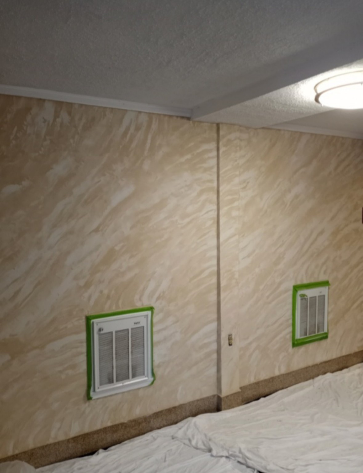 Marmorino style wall finish