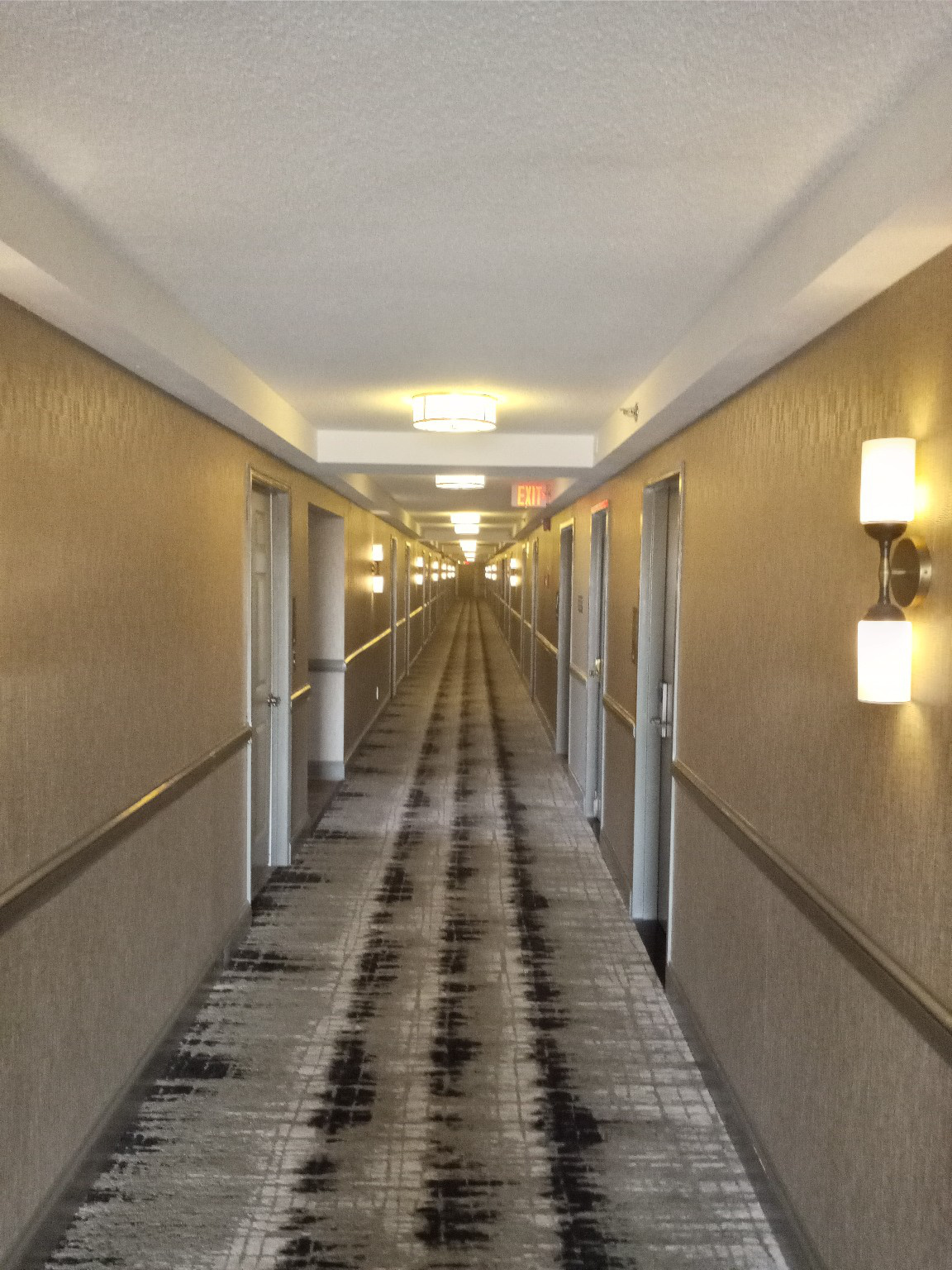Hotel corridor finishing